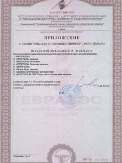 2015.03.25 Владикавказ - Приложение к сертификату, Профили поливинилхлоридные системы Rehau.