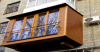 Внешняя отделка балкона Владикавказ цена от 1039 руб. м/2.